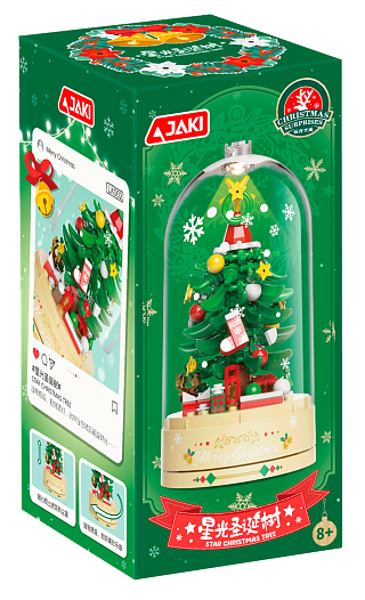 Изображение Конструктор 184 детали Джаки музыкальная шкатулка елка Джаки к/у, 1 шт