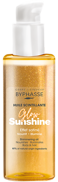 Изображение Масло для тела с шиммером Бифас солнечный свет Добер импорт-экспорт п/у, 100 мл