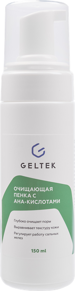 Изображение Пенка очищение для лица Гельтек ана кислоты проблем кожа ООО Гельтек-Медика п/у, 150 мл
