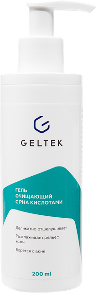 Изображение Гель очищение для лица Гельтек рна кислоты от прыщей ООО Гельтек-Медика п/у, 200 мл