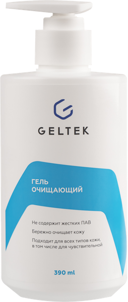 Изображение Гель очищение для лица Гельтек увлажняющий с алоэ ООО Гельтек-Медика п/у, 390 мл