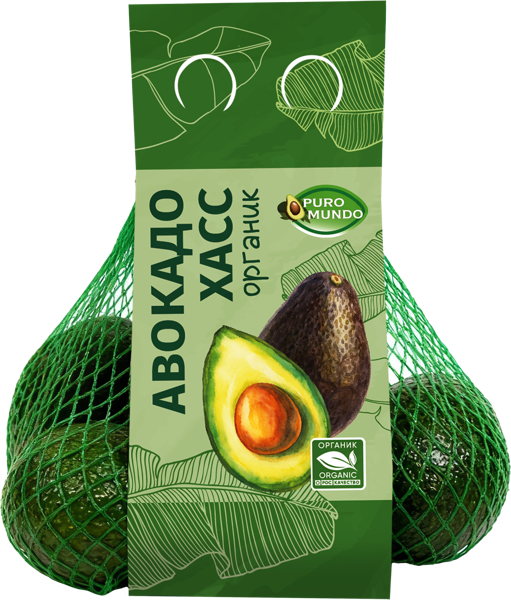 Изображение Плод органик Пуро Густо авокадо хасс  сетка, 600 г
