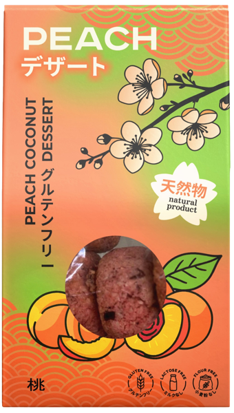 Изображение Десерт без глютена Безглютини Азия Кокосанка персик Фабрика Вкусов к/у, 85 г