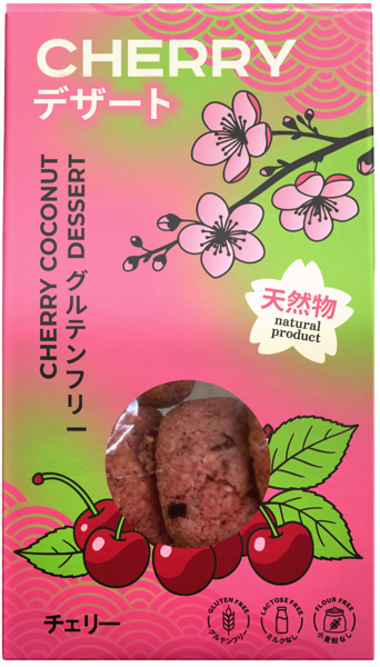 Изображение Десерт без глютена Безглютини Азия Кокосанка вишня Фабрика Вкусов к/у, 85 г