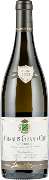 Изображение Вино белое сухое Шардоне Шабли Гран Крю Водезир 2023 Ламблен Фис с/б, 0,75 л
