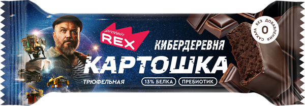 Изображение Батончик протеиновый Протеин Рекс картошка трюфель Роял Кейк м/у, 40 г