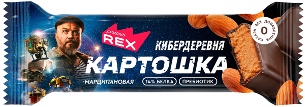 Изображение Батончик протеиновый Протеин Рекс картошка марципан Роял Кейк м/у, 40 г