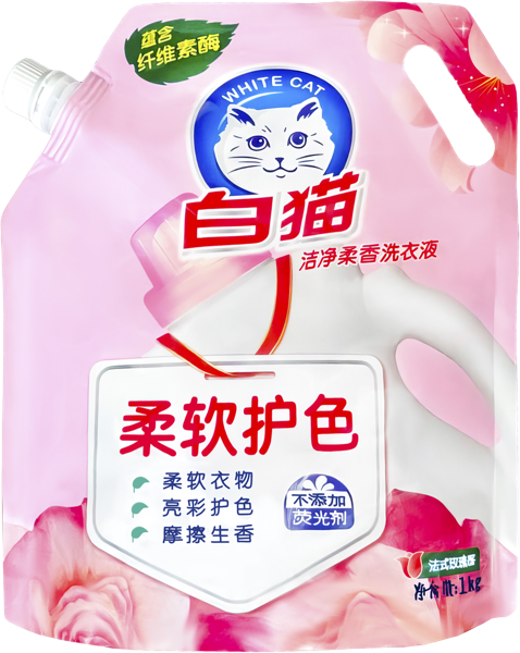 Изображение Средство для стирки жидкое Баимао вайткэт цветное белье Шанхай Хачисон п/у, 1 л