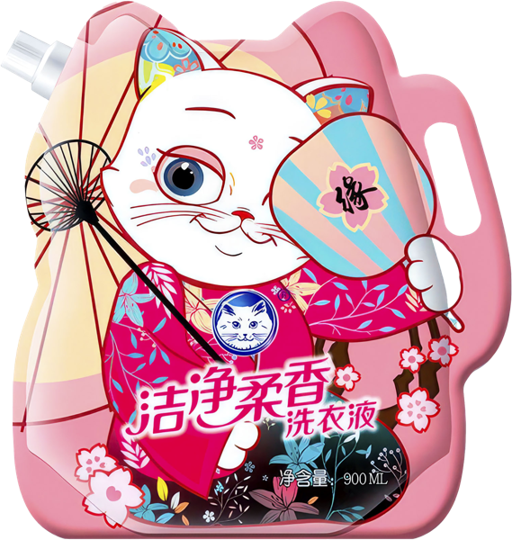 Изображение Средство для стирки жидкое Баимао вайткэт парфюм универсальное Шанхай Хачисон п/у, 900 мл