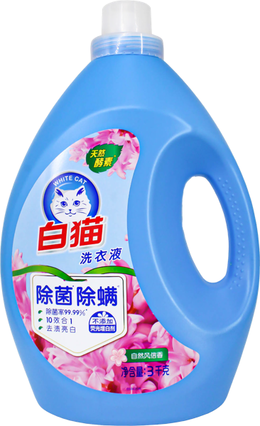 Изображение Средство для стирки жидкое Баимао цветное белье Шанхай Хачисон п/у, 3 л