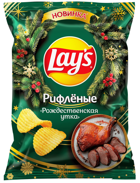 Изображение Чипсы картофельные Лейс рождественская утка Фрито Лей м/у, 105 г