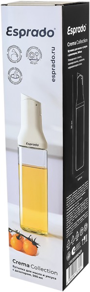 Изображение Бутылка 500мл для масла Эспрадо крема с дозатором Эспрадо м/у, 1 шт