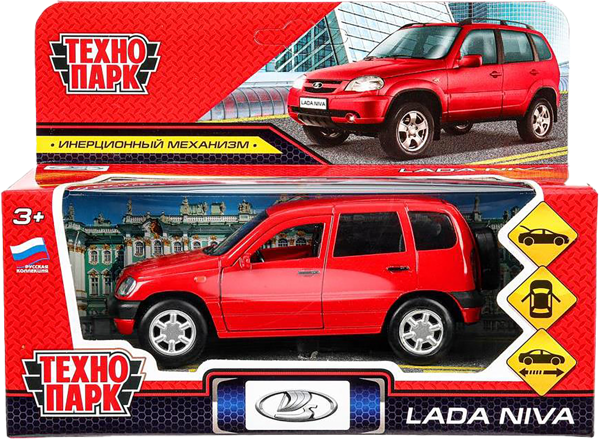 Изображение Машина 12см инерционная Технопарк лада нива Хуада Той к/у, 1 шт