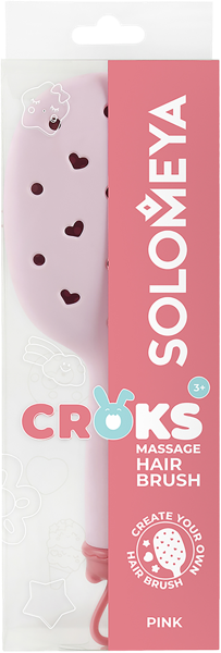 Изображение Расческа для волос массажная Соломия розовая Соломия п/у, 1 шт