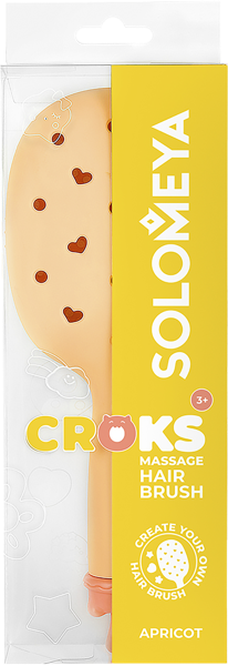 Изображение Расческа для волос массажная Соломия абрикосовая Соломия п/у, 1 шт
