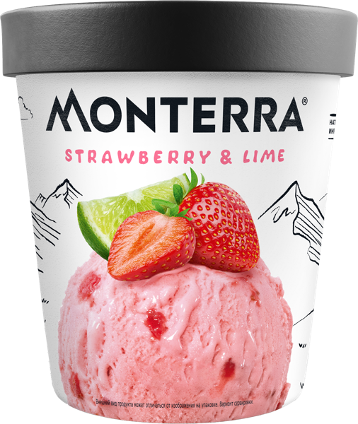 Изображение Мороженое Монтерра клубника лайм Фронери Рус к/у, 298 г