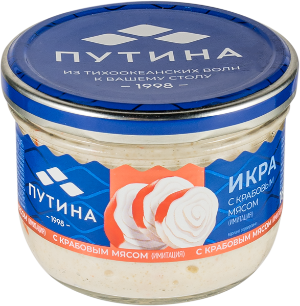 Изображение Паста с крабовым мясом (имитация) Путина икра Путина ООО с/б, 160 г