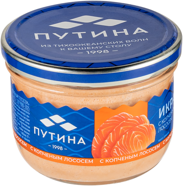 Изображение Паста с копченым лососем Путина икры Путина ООО с/б, 160 г