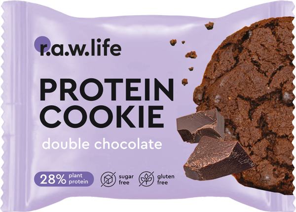Изображение Печенье протеиновое Рав лайф двойной шоколад РоуЛайф м/у, 37 г