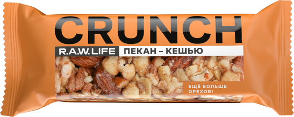 Изображение Батончик ореховый без сахара Рав лайф пекан кешью РоуЛайф м/у, 30 г