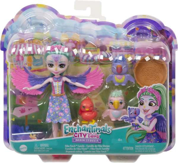 Изображение Набор игровой Инчантималс филия финч и питомцы Маттэл п/у, 1 шт