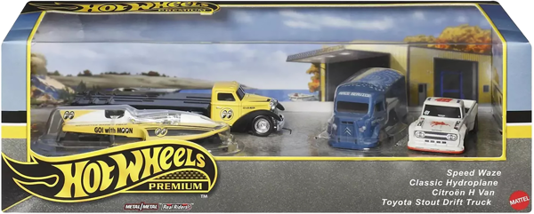 Изображение Машина 1:64 Хот вилс настоящие гонщики Маттэл п/у, 4 шт