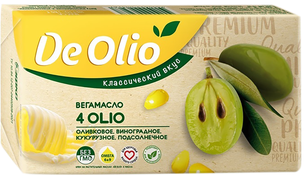 Изображение Крем растительный 72,5% Де олио 4 масла ЭФКО м/у, 180 г