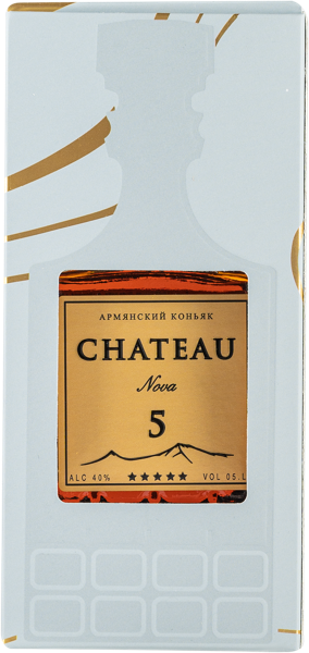 Изображение Коньяк 5 лет 40% Шато Нова Веди Алко п/у, 0,5 л