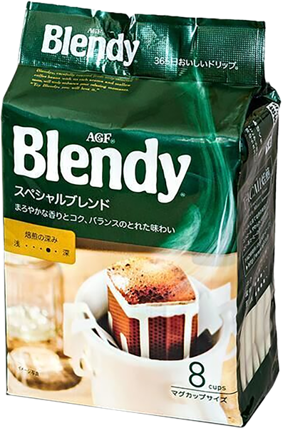 Изображение Кофе в дрип-пакетах ЭйДжиЭф бленди спешиал Аджиномото Дженерал Фудс м/у, 8*7 г
