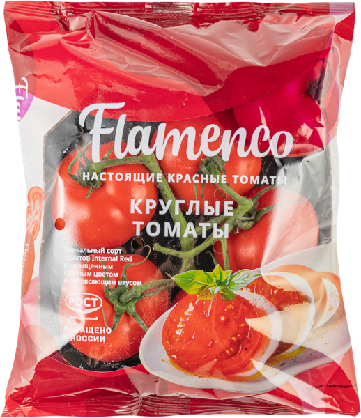 Изображение Овощ круглый Томат красный Фламенко Рост ТД ООО м/у, 450 г