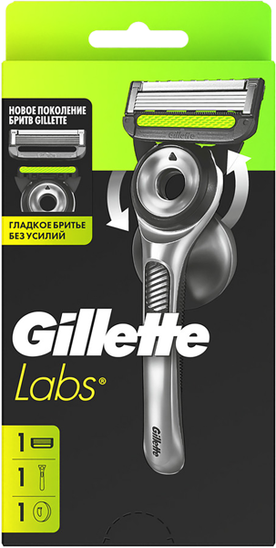 Изображение Станок для бритья 5 лезвий Жиллетт лабс+1 кассета Проктер Энд Гэмбл к/у, 1 шт