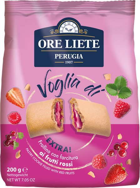 Изображение Печенье с начинкой Оре Лиете из Умбрии ягодный джем Тедеско м/у, 200 г