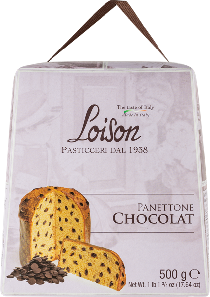 Изображение Панеттоне НГ Лойзон с каплями темного шоколад Лойзон Пастичери кор, 500 г