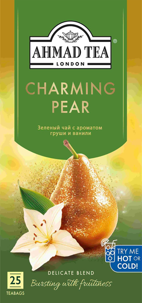 Изображение Чай зеленый в пакетиках Ахмад Ти чарующая груша СДС-Фудс кор, 25*1,5 г
