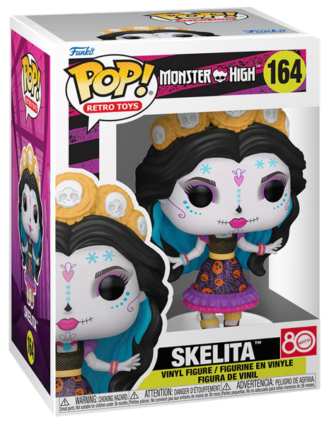 Изображение Фигурка 164 3+ Фанко поп мультфильмы скелита калаверас Фанко к/у, 1 шт
