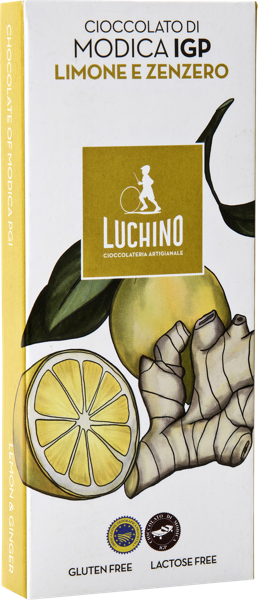 Изображение Шоколад темный 50% Лучино из Модики с лимоном и имбирем Лучино кор, 100 г