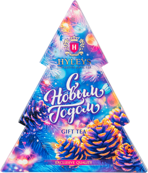 Изображение Чай черный Хэйлис елочка фиолетовый фон Пэтрон кор, 50 г