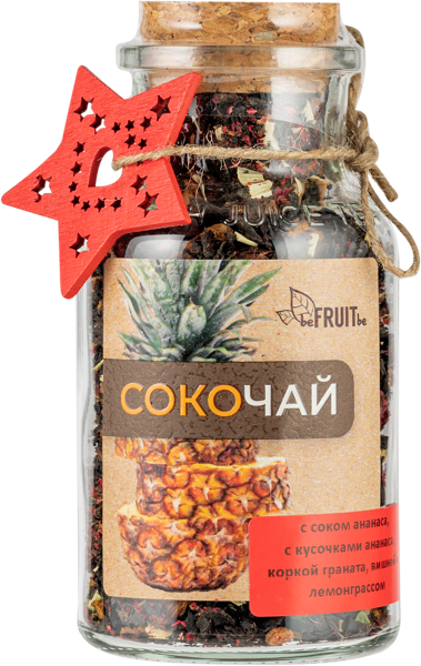 Изображение Чай черный Бифрут ананас вишня гранат лемон Аличе с/б, 65 г