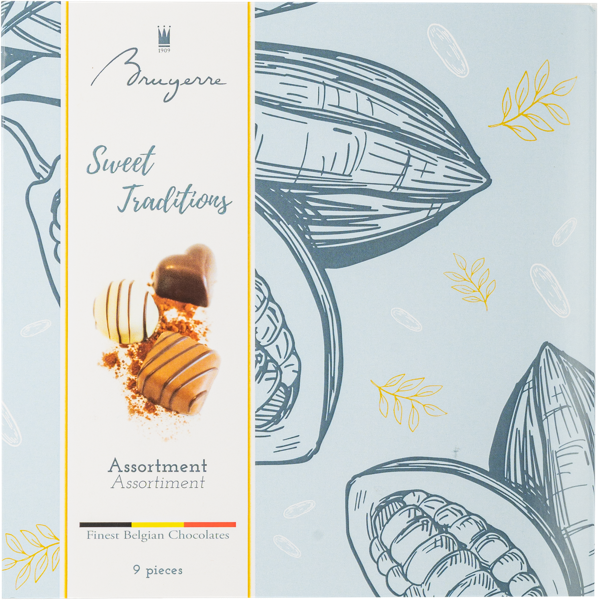 Изображение Конфеты шоколадные Брюйер ассорти 9 конфет Брюйер кор, 115 г