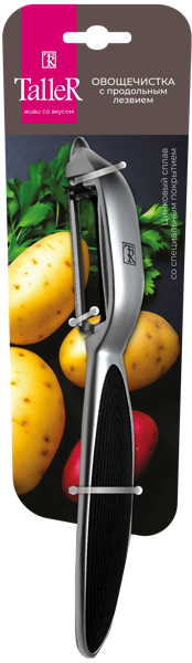 Изображение Овощечистка 16,5см Таллер продольная нерж сталь Таллер п/у, 1 шт