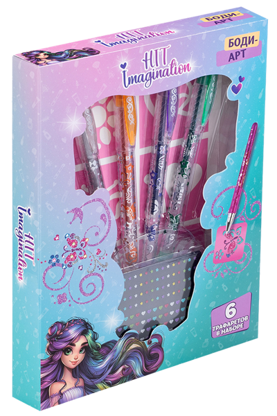 Изображение Набор косметики детский Хит имаджинейшн боди арт Дрим Мейкерс п/у, 1 шт