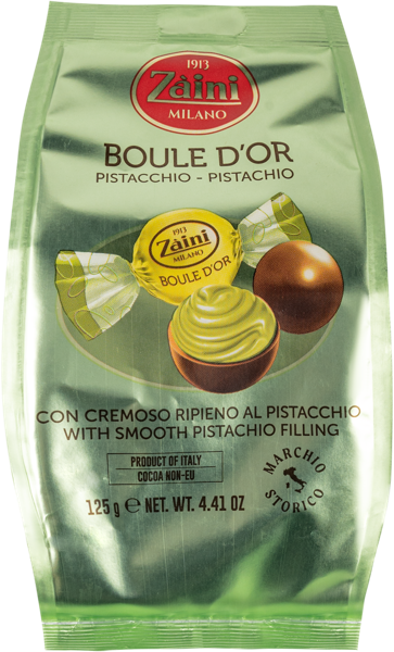 Изображение Конфеты пралине Заини Бул д'ор с фисташковой начинкой Луиджи Заини м/у, 125 г