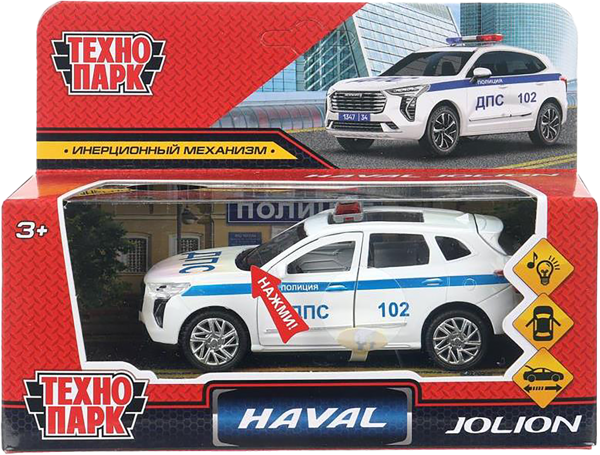 Изображение Машина 12см Технопарк хавал джолион полиция Хуада Той к/у, 1 шт