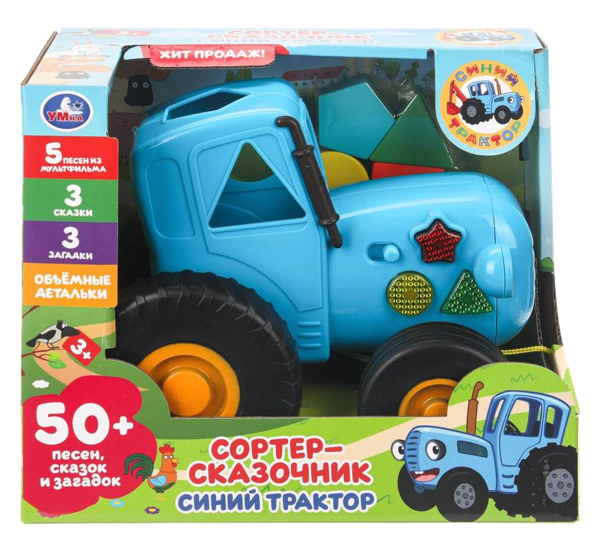 Изображение Игрушка звук Умка сортер синий трактор Шанту Сити к/у, 1 шт