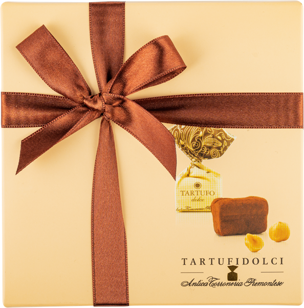 Изображение Трюфели темный шоколад Антика Торронерия Пьемонт с лесным орехом Джиолосита кор, 125 г