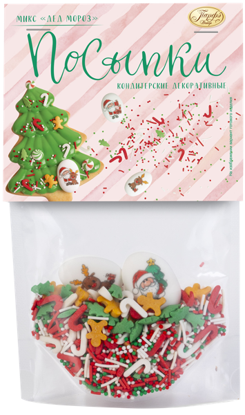 Изображение Посыпка кондитерская Парфэ дед мороз Топ Продукт м/у, 55 г