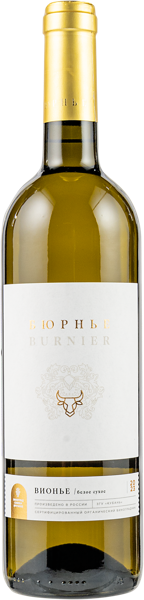 Изображение Вино белое сухое стиль №4 Вионье бюрнье Гранд Вино с/б, 0,75 л