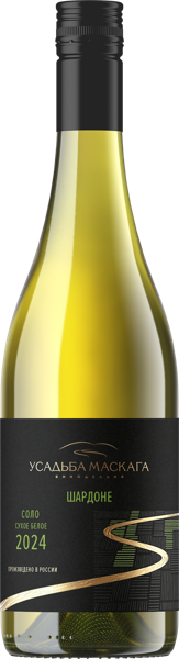 Изображение Вино белое сухое Шардоне соло 2024 Усадьба Маскага с/б, 0,75 л
