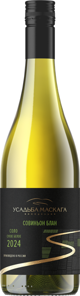 Изображение Вино белое сухое Совиньон Блан соло 2024 Усадьба Маскага с/б, 0,75 л