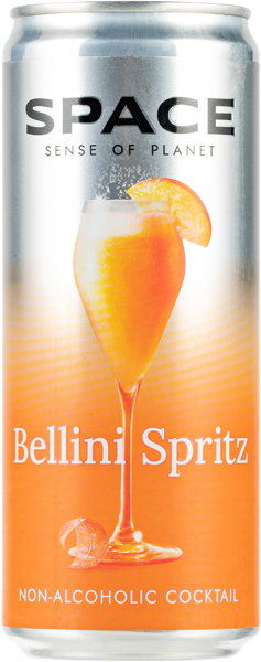Изображение Напиток безалкогольный газ Спейс беллини спритц Космическая компания ж/б, 0,33 л